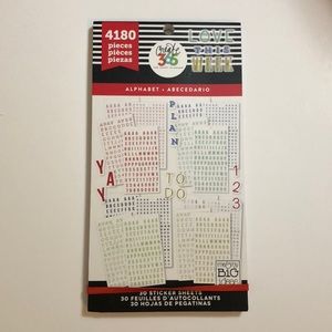 New Happy Planner Alphabet Sticker Book